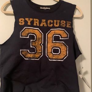 Cropped Syracuse University Sweatshirt